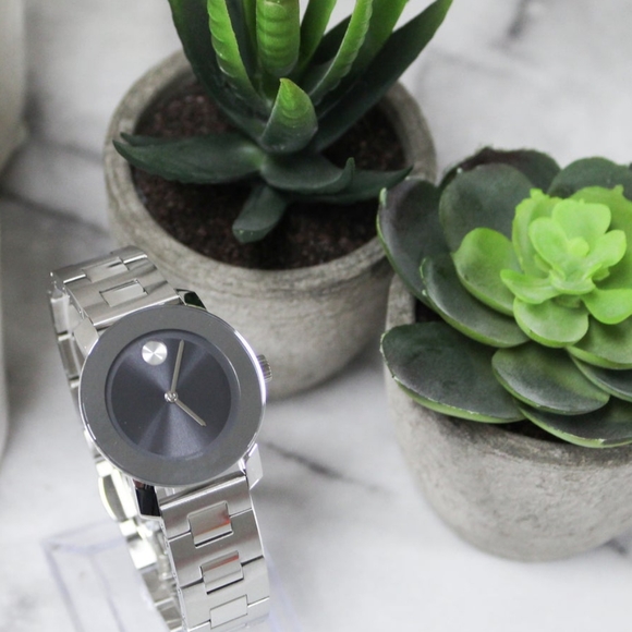 **SOLD** Movado Bold Blue Steel Dial Ladies Watch 3600436 - Picture 11 of 12